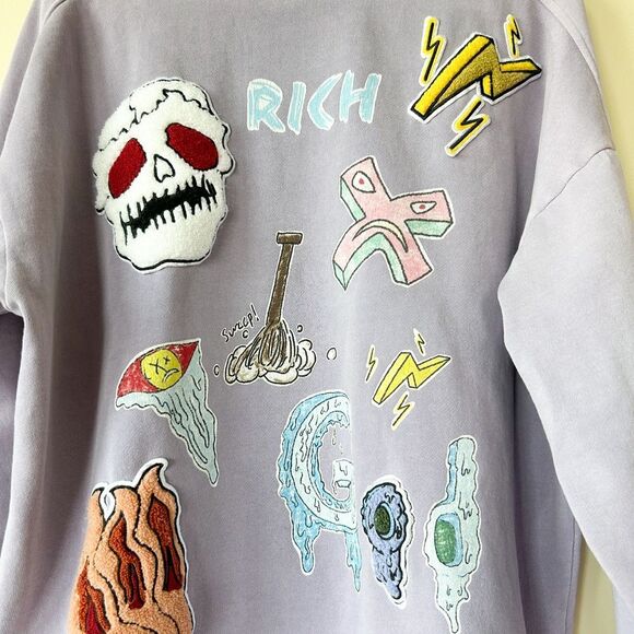 RICHGAINER Embroidered Sweatshirt - Picture 2 of 4